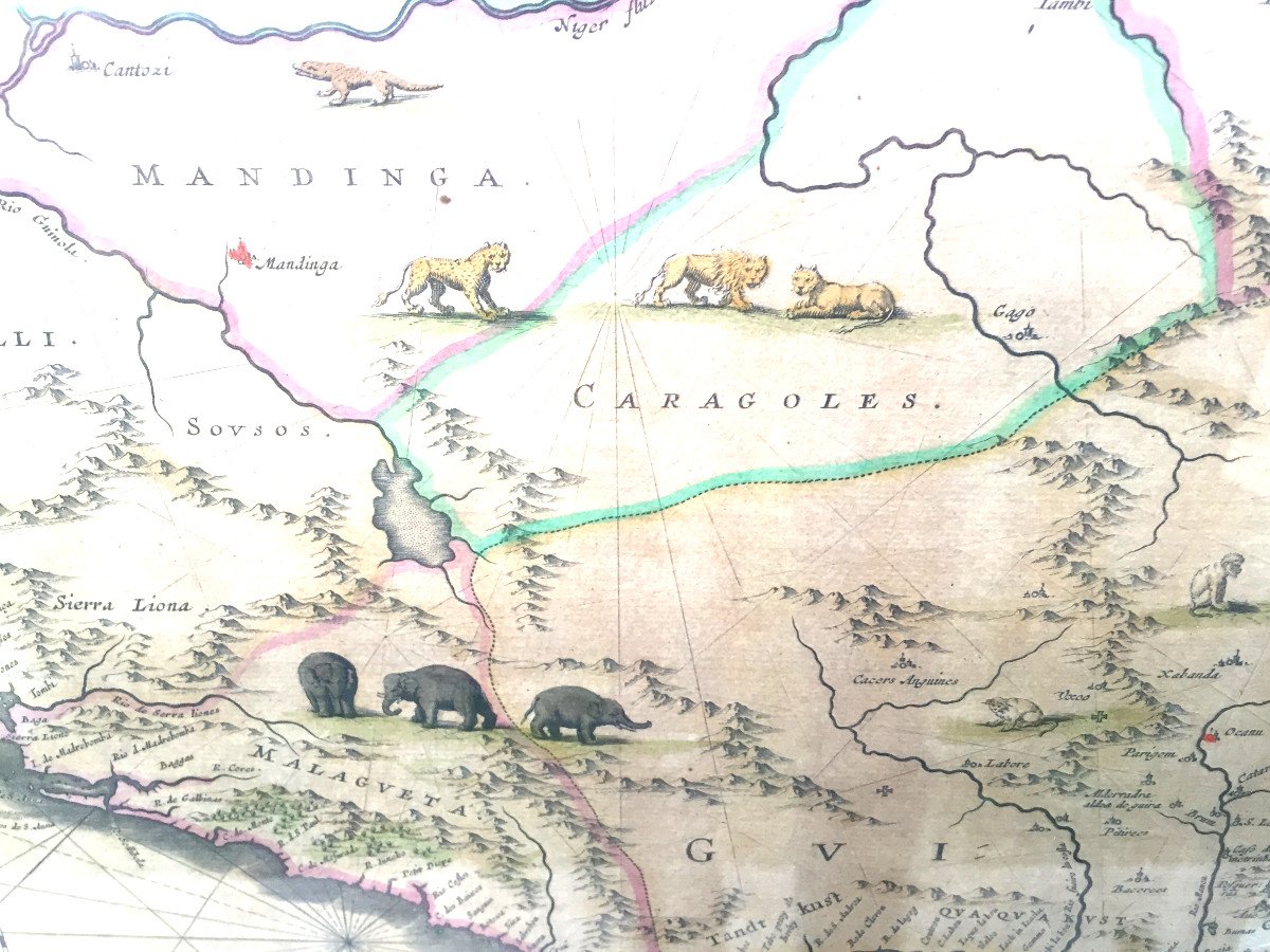 Carte Du Golfe De Guinée Par Blaeu, Vers 1650.-photo-4