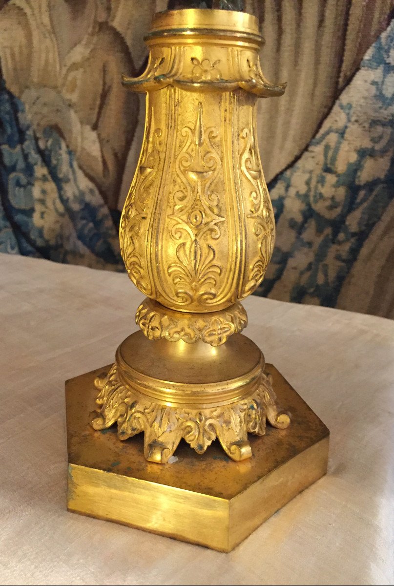 Paire De Candélabres d'époque Charles X-photo-3