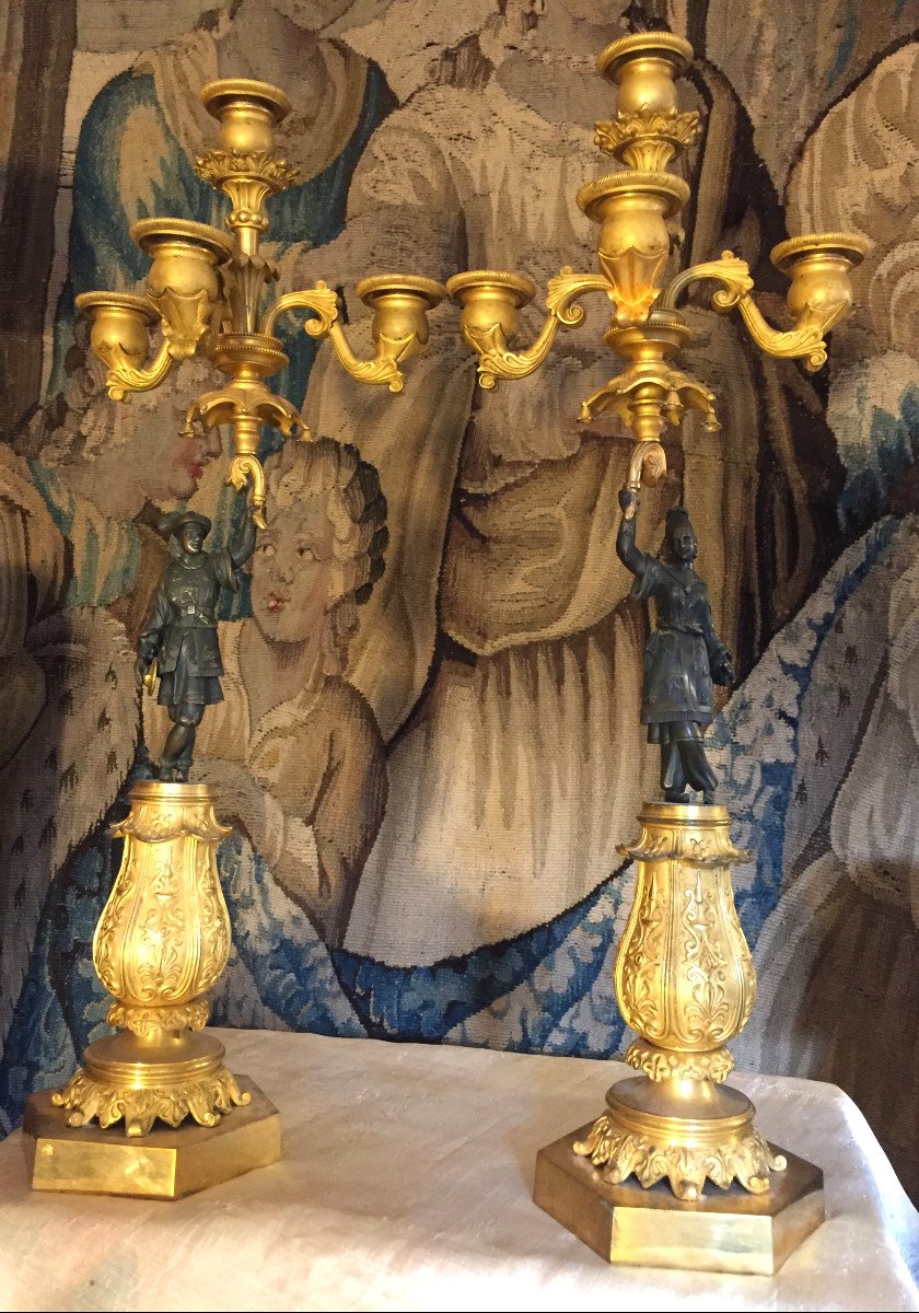 Paire De Candélabres d'époque Charles X