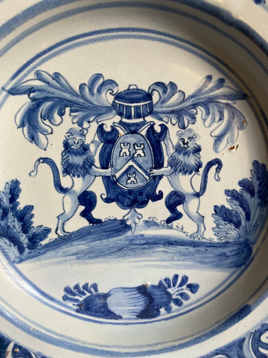 Dish A La Cardinal In Earthenware From Nevers, Late Seventeenth Century-photo-3