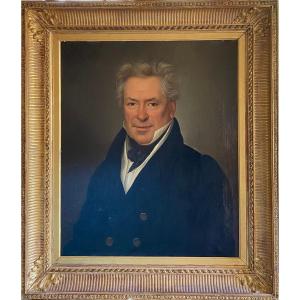 Portrait Of A Man, Oil On Canvas, From The Early 19th Century By Alexandre Bally