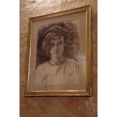 Dessin à La Craie Noire De Emile Othon Friesz