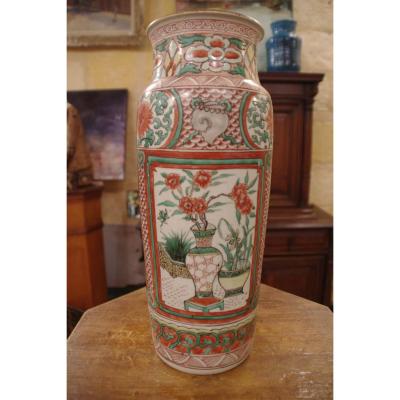 Vase Rouleau En Porcelaine De Chine