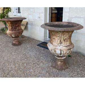 Importante paire de vases medicis, début XXeme siècle