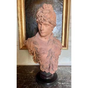 Terracotta Bust, Late 19th Century