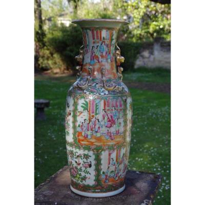 Grand Baluster Vase Porcelain Canton