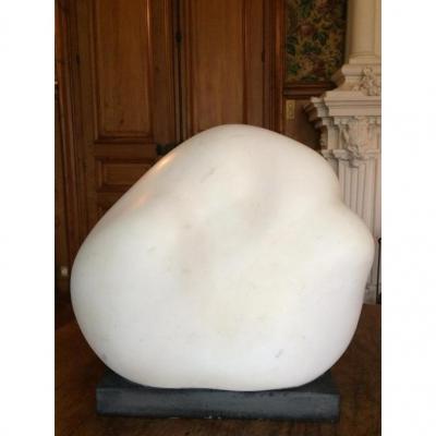 Carrara Marble Sculpture By Michel Elia