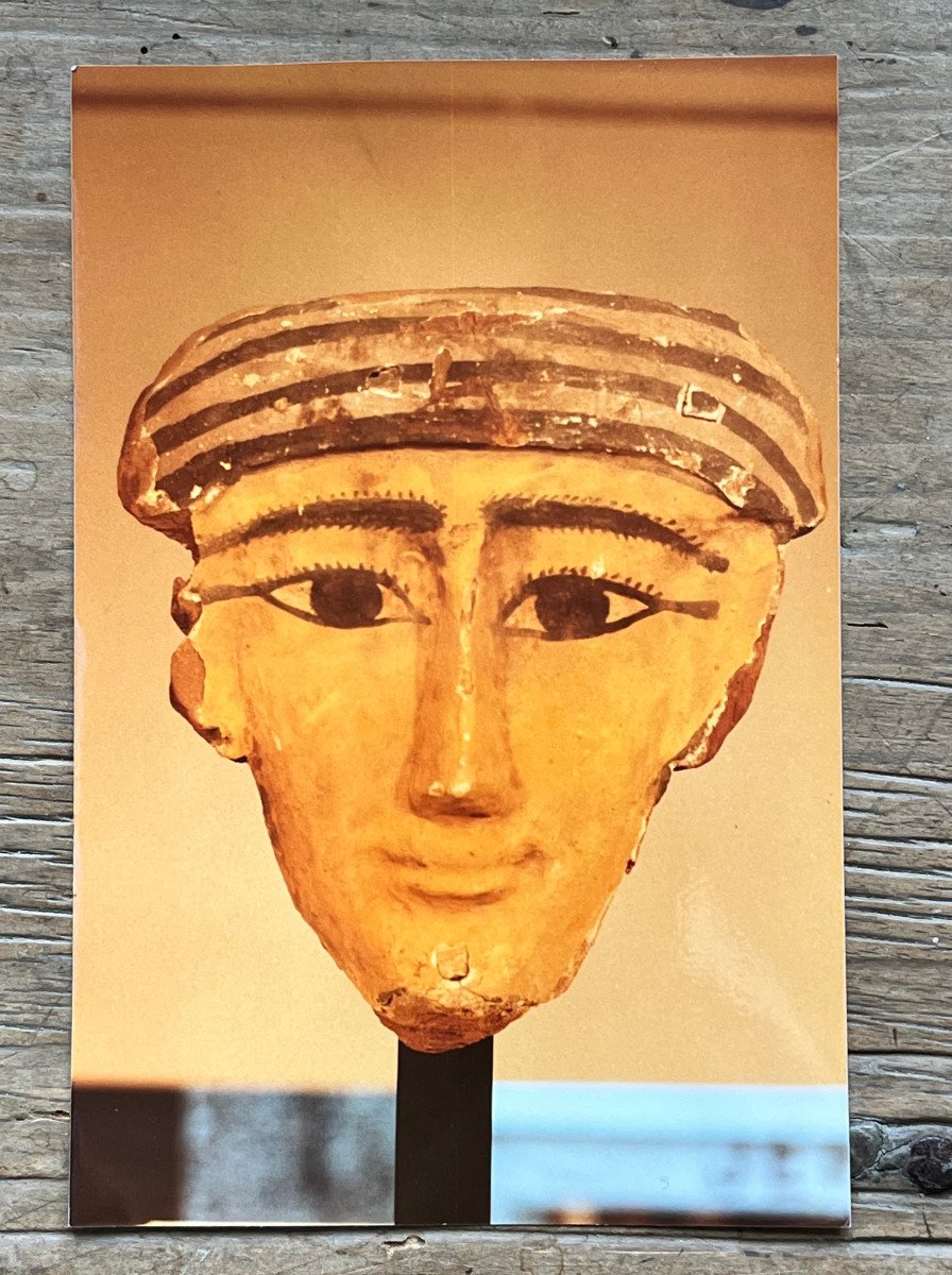 Sarcophagus Mask. Ancient Egypt . 331-32 Bc -photo-3