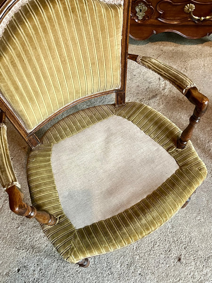 Pair Of Provençal Armchairs, Late 18th Century. -photo-2