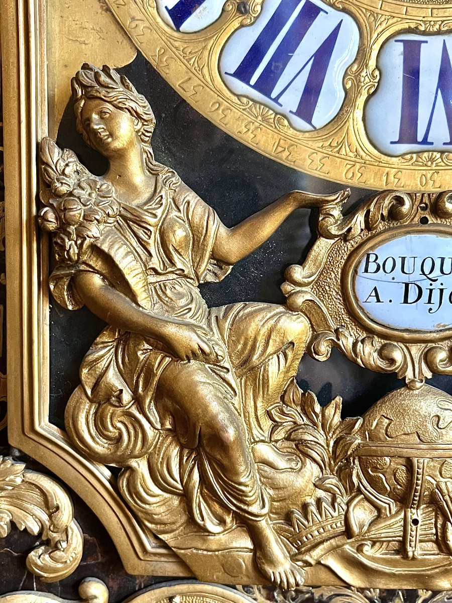 Cartel à poser en marqueterie Boulle  . Époque Louis XIV -photo-2