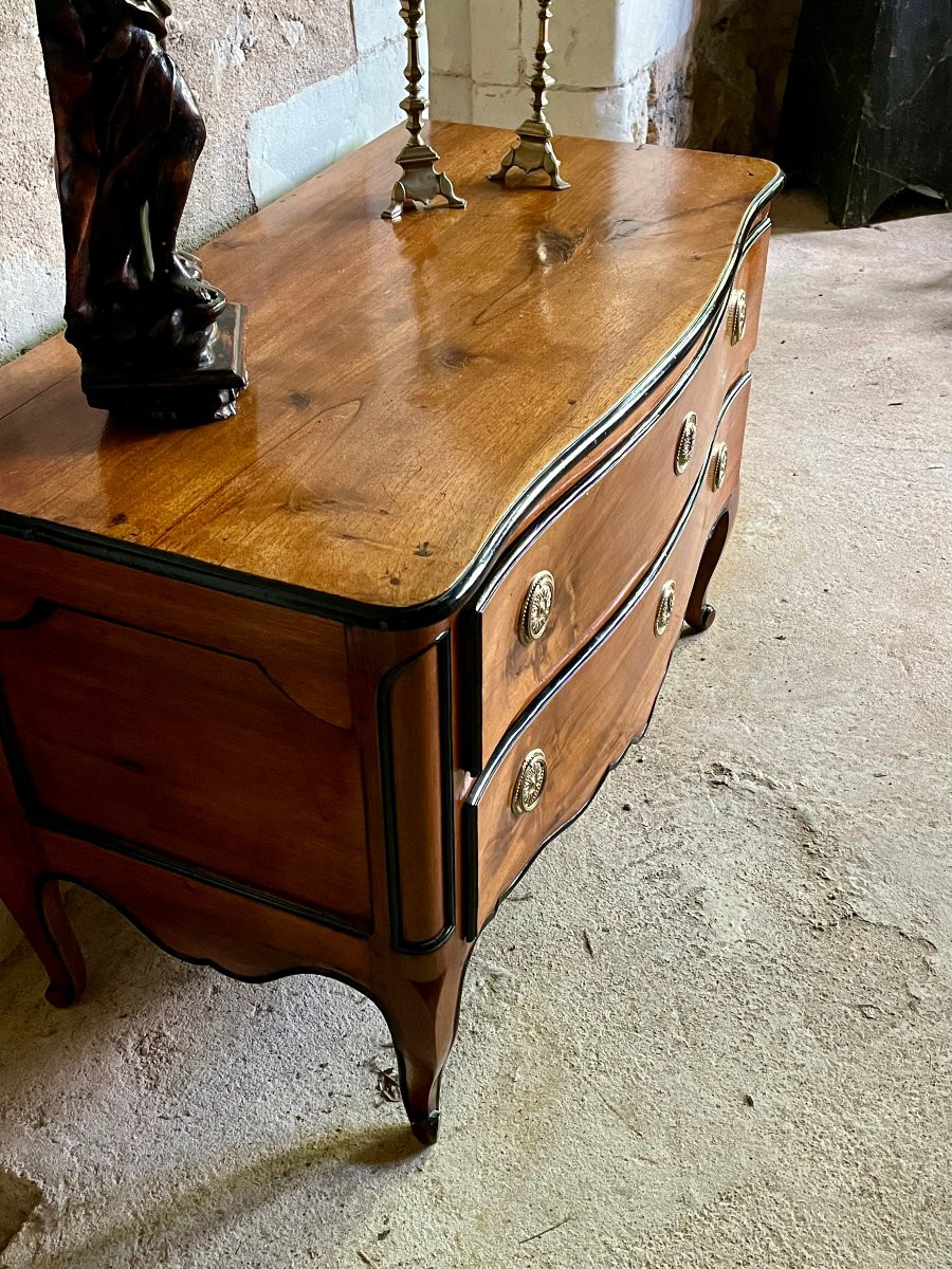 Walnut Chest Of Drawers, Jean-françois Hache. 18th Century. -photo-3