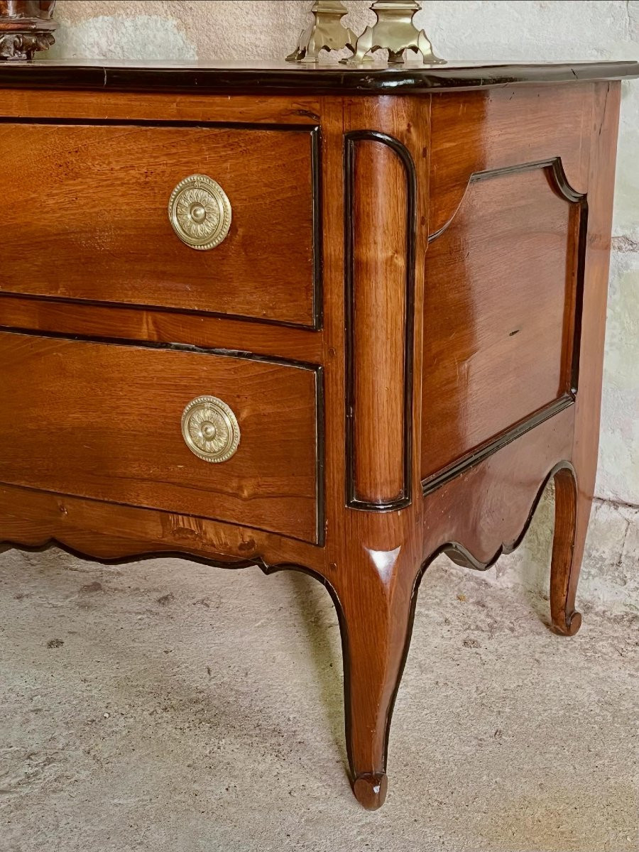 Walnut Chest Of Drawers, Jean-françois Hache. 18th Century. -photo-3