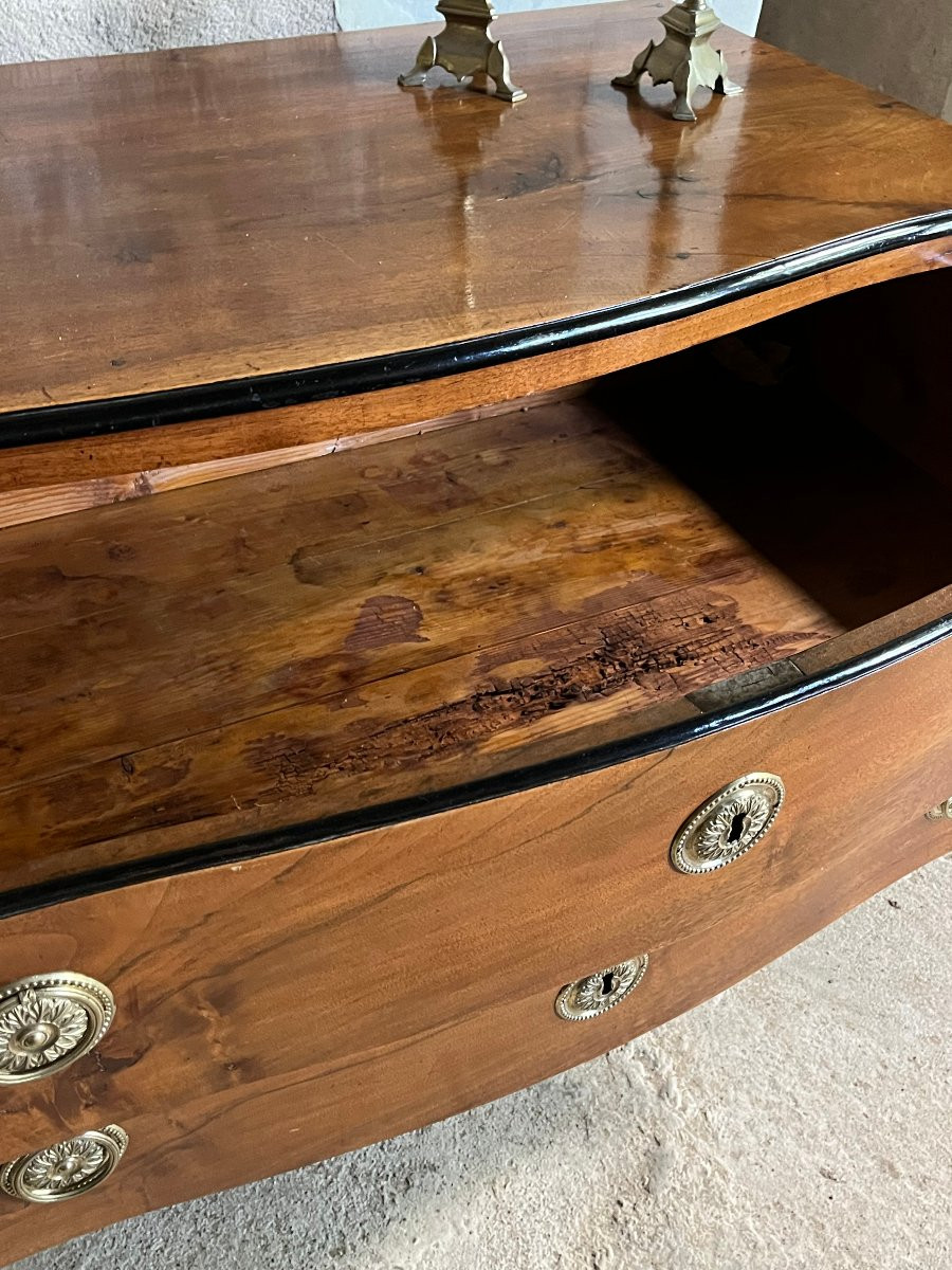 Walnut Chest Of Drawers, Jean-françois Hache. 18th Century. -photo-4