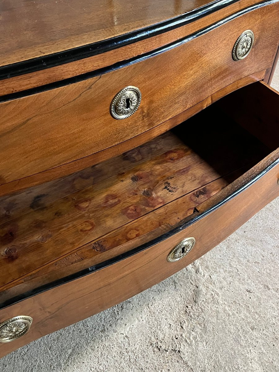 Walnut Chest Of Drawers, Jean-françois Hache. 18th Century. -photo-5