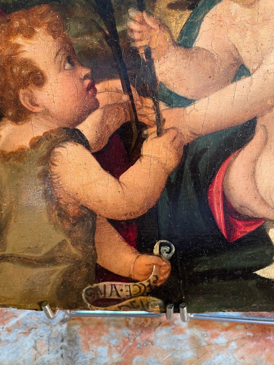 Venetian School, Oil On Panel. 16th Century -photo-4