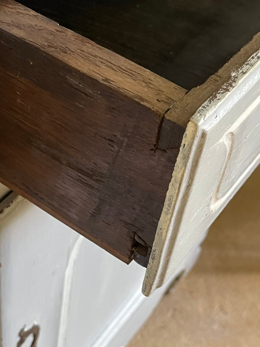 Buffet en bois peint d’époque XVIII ème -photo-7