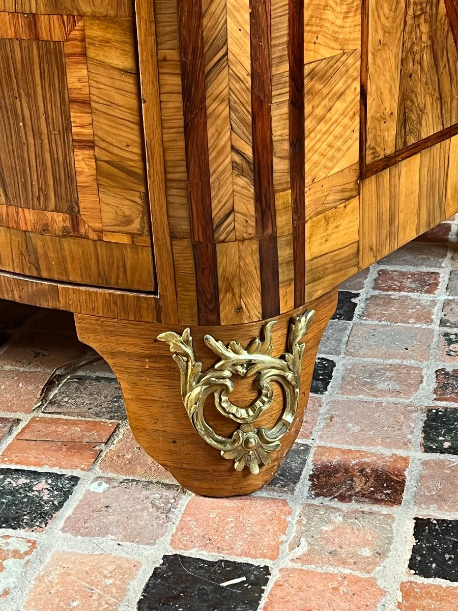 Louis XIV Period Chest Of Drawers From Dauphiné In Olive Wood Marquetry -photo-2