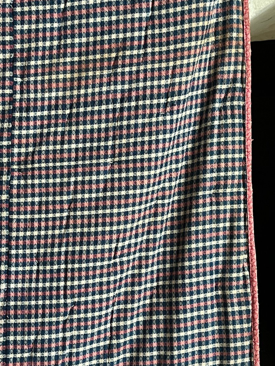 Quilt américain , Log Cabin , circa 1860 -photo-8