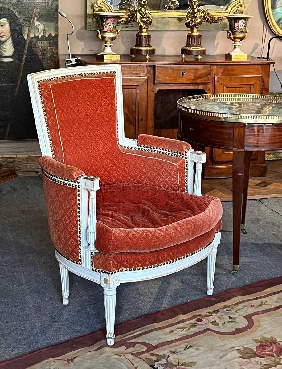 Pair Of Louis XVI Period Armchairs. Stamped Sulpice Brizard -photo-3