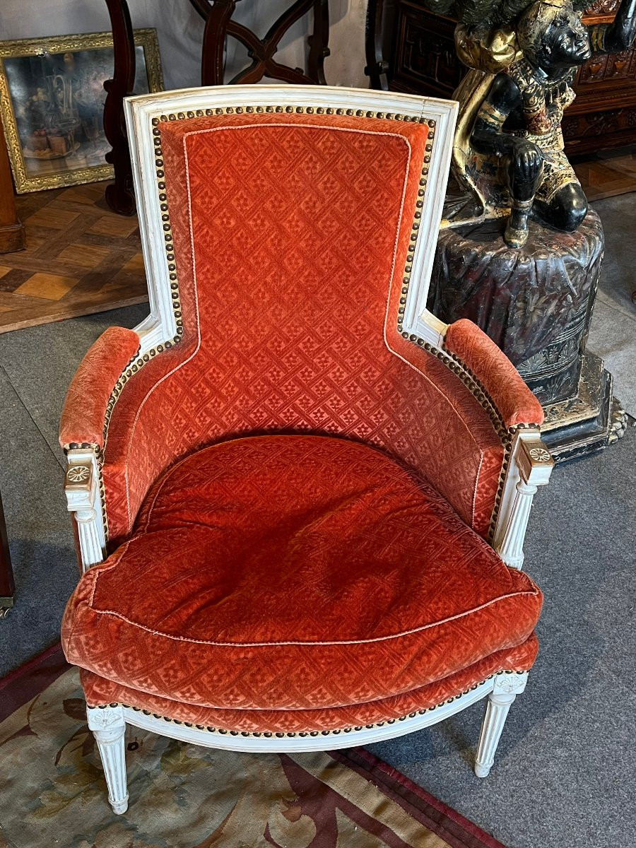 Pair Of Louis XVI Period Armchairs. Stamped Sulpice Brizard -photo-4