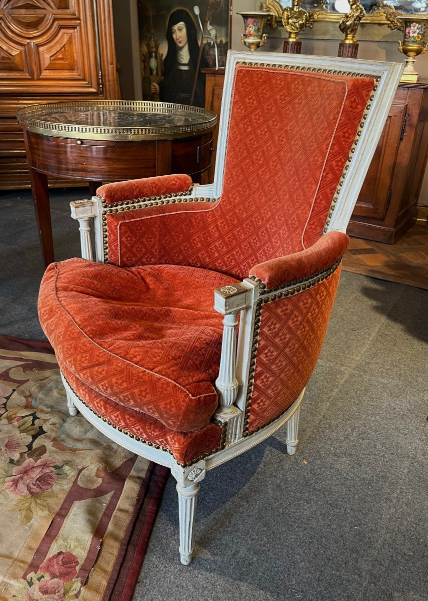 Pair Of Louis XVI Period Armchairs. Stamped Sulpice Brizard -photo-1