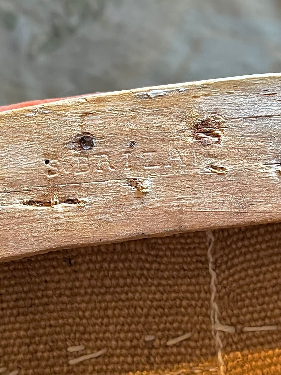 Pair Of Louis XVI Period Armchairs. Stamped Sulpice Brizard -photo-6