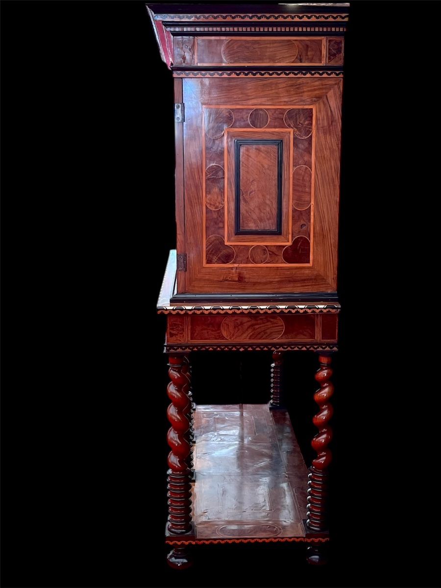 Armoire en cabinet , époque XVII ème .-photo-3