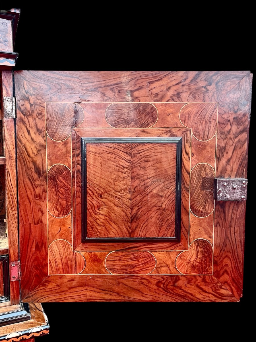 Armoire en cabinet , époque XVII ème .-photo-4