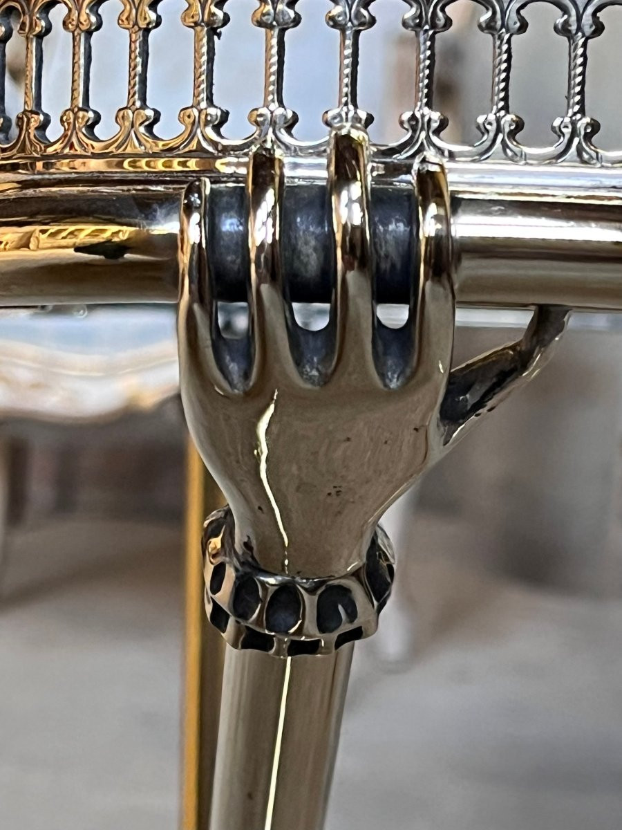 Brass Sofa End, 70's .  Side Table , Coffee Table .-photo-2