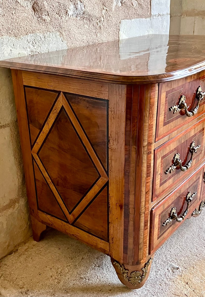 Commode grenobloise d'époque début XVIII ème en olivier -photo-3