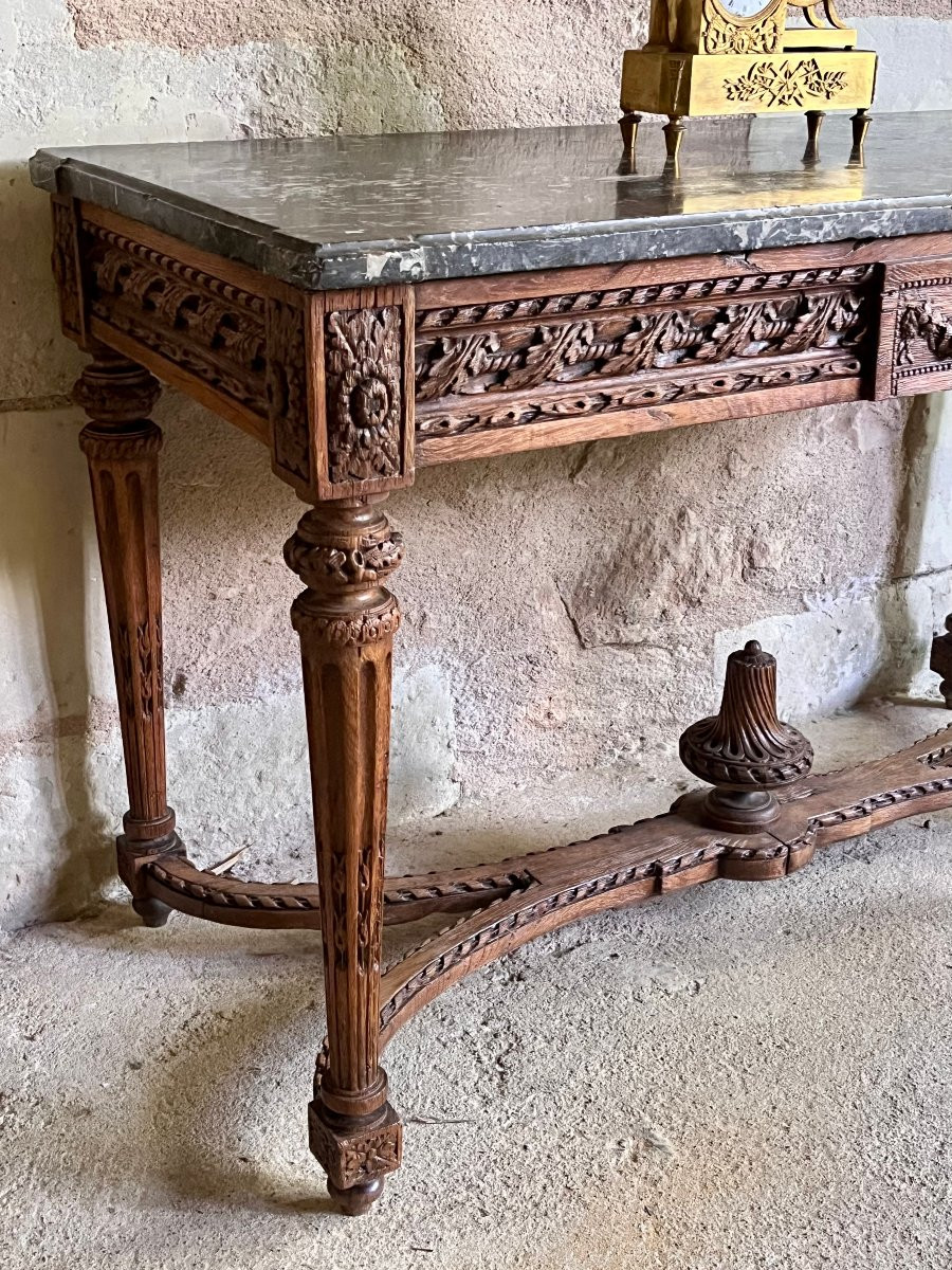 Table à gibier en console d’époque Louis XVI -photo-3