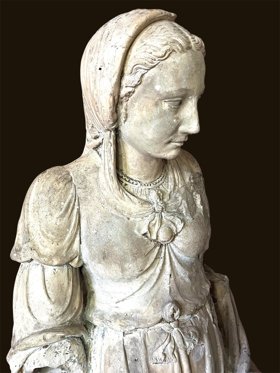 Virgin And Child. Terracotta. Late 16th Century. Le Mans School -photo-2