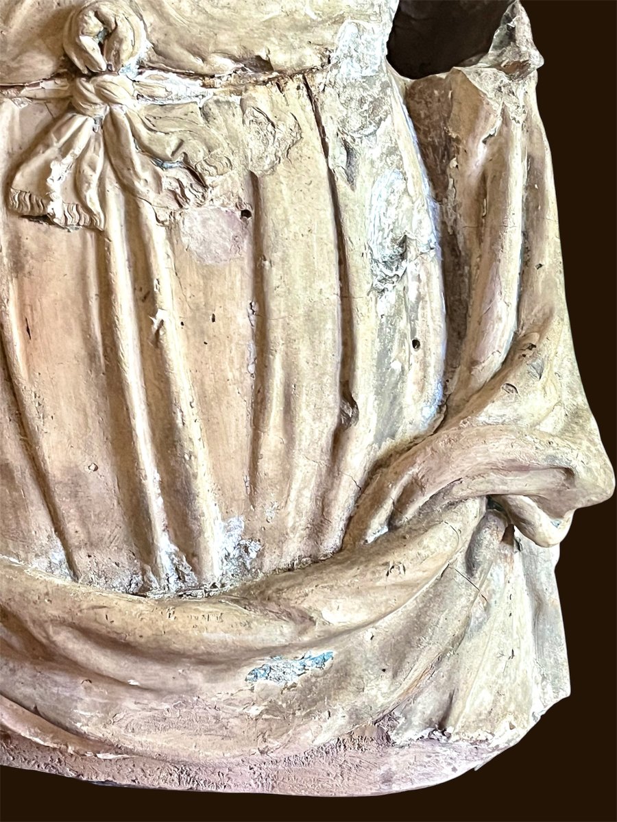 Virgin And Child. Terracotta. Late 16th Century. Le Mans School -photo-4