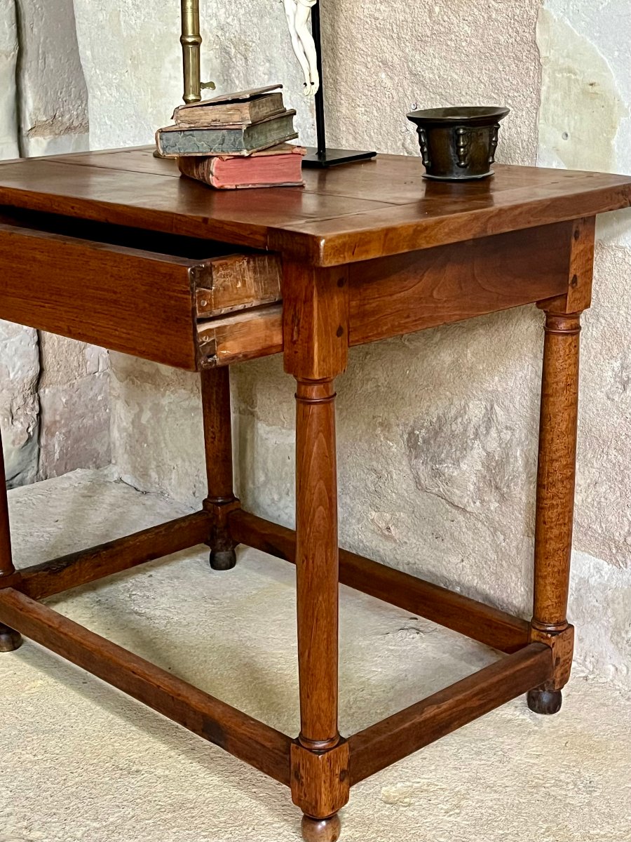 Small Writing Desk From The Early 17th Century, Made Of Walnut-photo-4