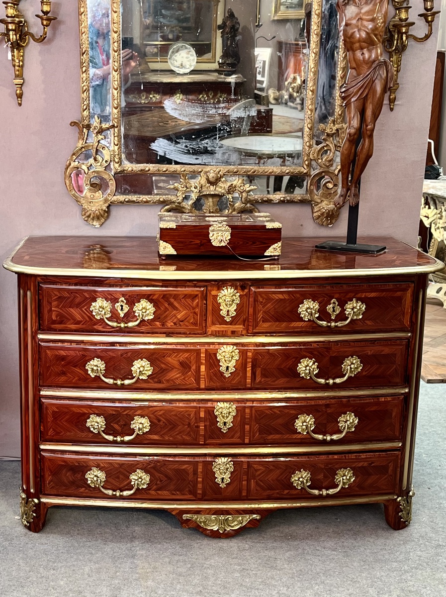 Commode époque début XVIII ème bois de violette . -photo-3