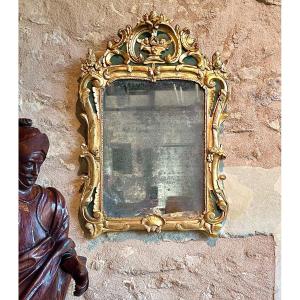 Provençal Mirror, Golden Wood. 18th Century