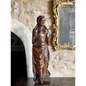 Mary Magdalene, Solid Oak, 16th Century.