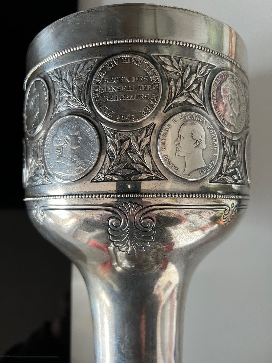 Coupe De Mariage Allemagne Argent Massif-photo-3