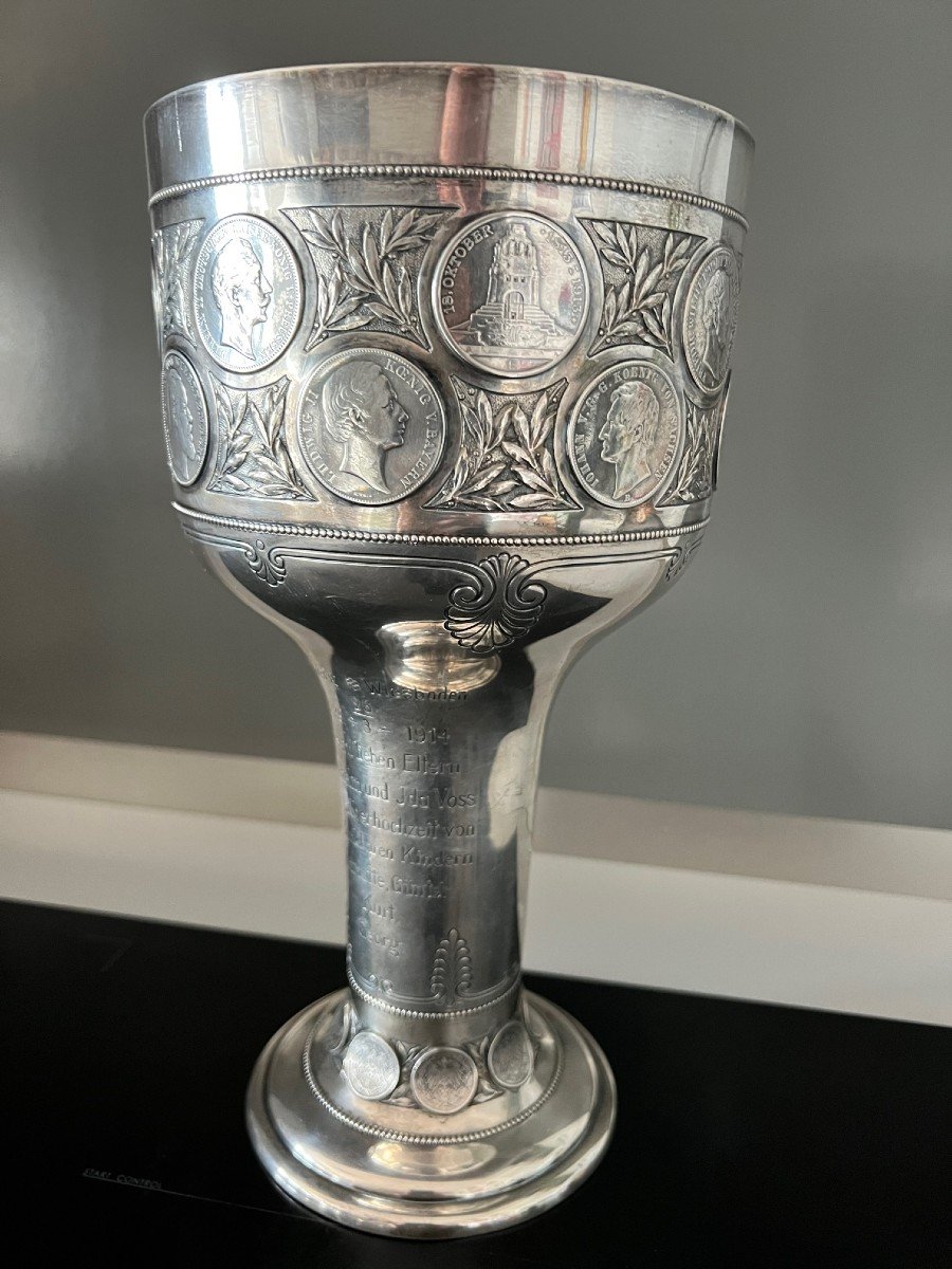 Coupe De Mariage Allemagne Argent Massif