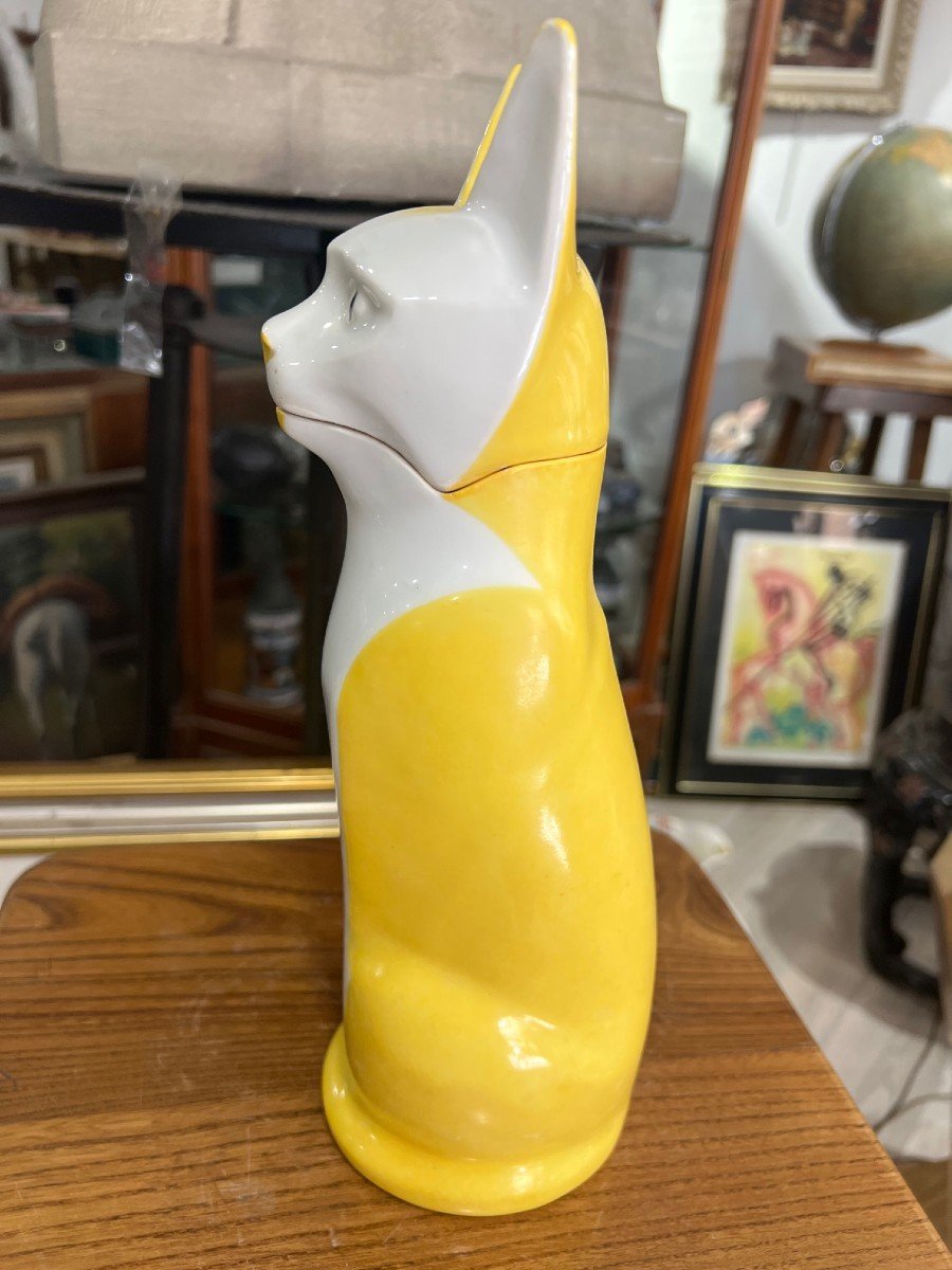 Haviland Porcelain Cat By Marcel Sandoz Art Deco