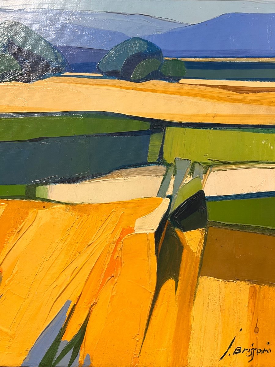 Painting Oil On Canvas By Jean Brissoni Haute Saone