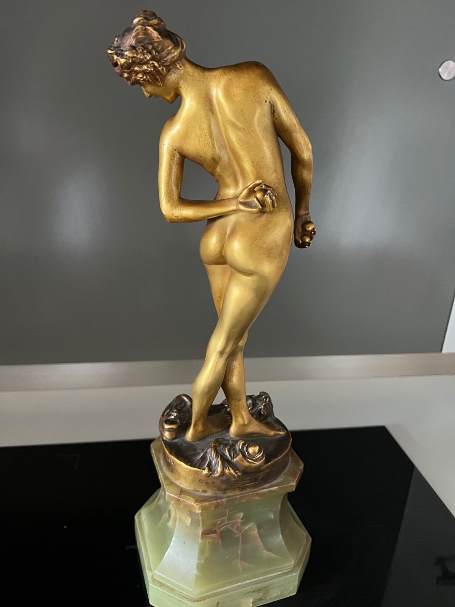 Bronze Par J. L. Gérôme Femme Aux Boules Siot Decauville Fondeur-photo-4