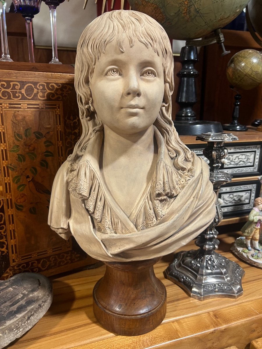 Buste En Terre Cuite Du Dauphin Louis XVII