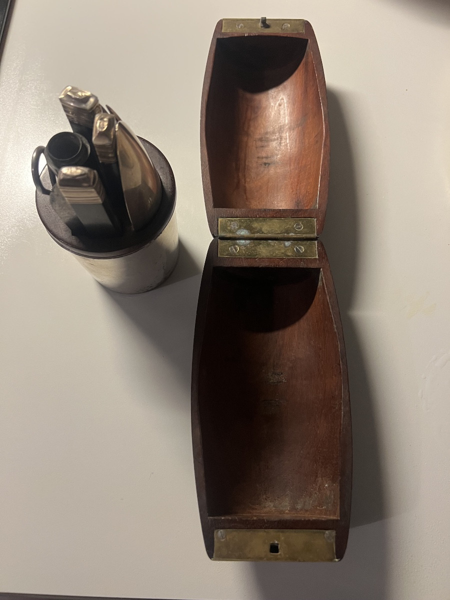 Nécessaire de voyage époque Empire argent-photo-3