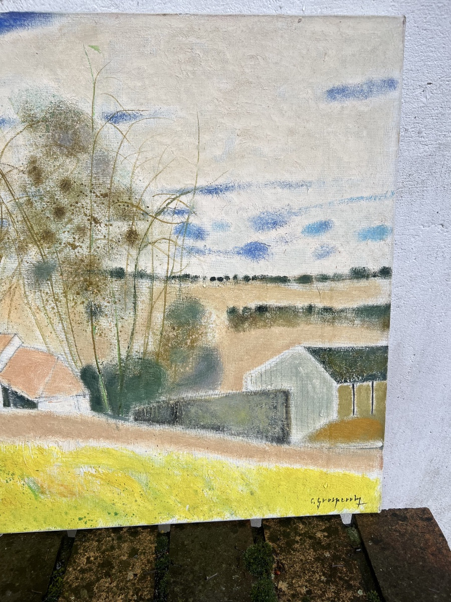 Oil Painting On Canvas By Claude Grosperrin -photo-2