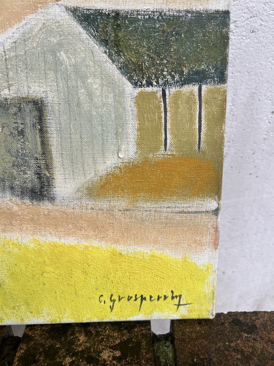 Oil Painting On Canvas By Claude Grosperrin -photo-4