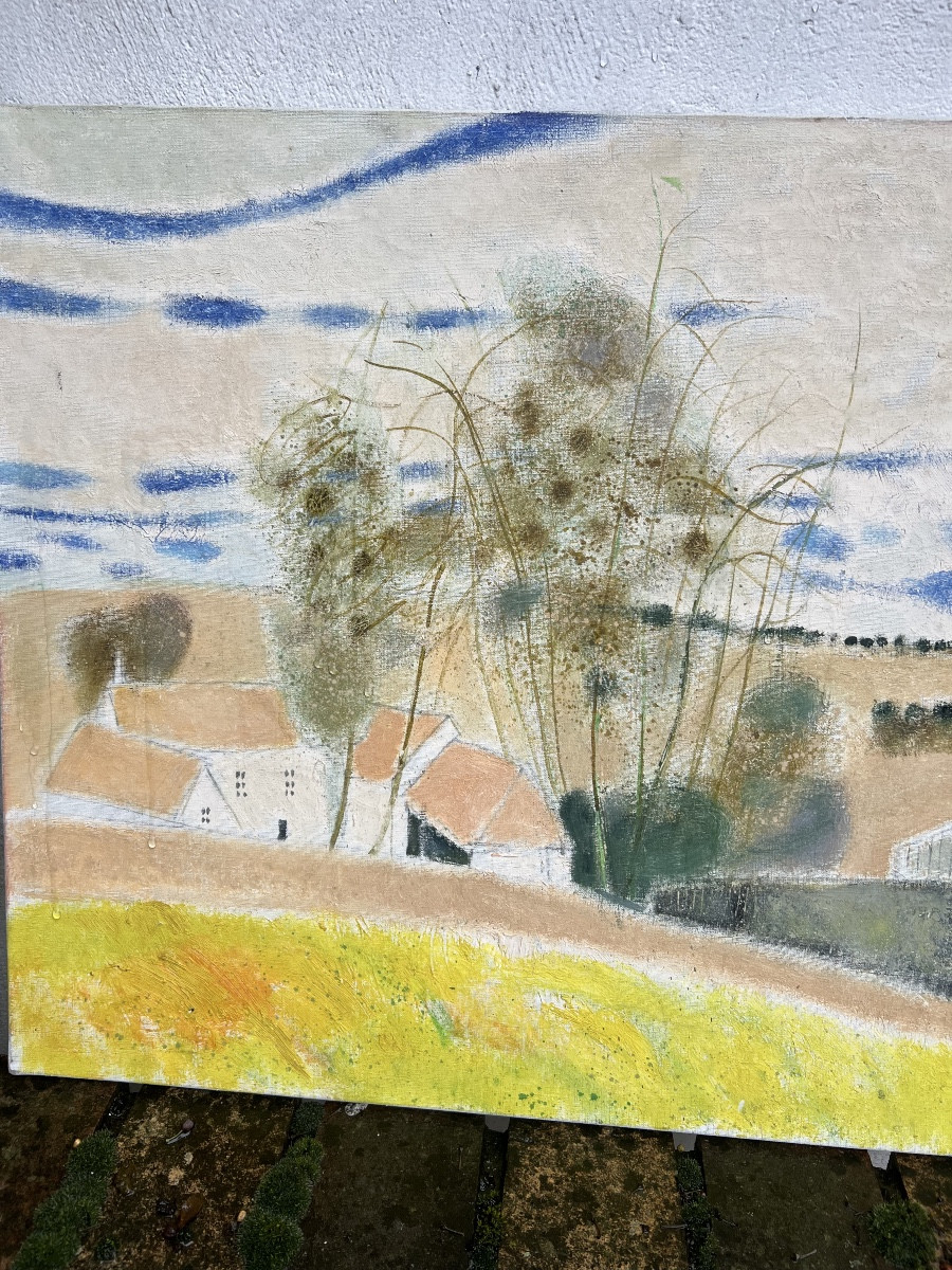 Oil Painting On Canvas By Claude Grosperrin -photo-3