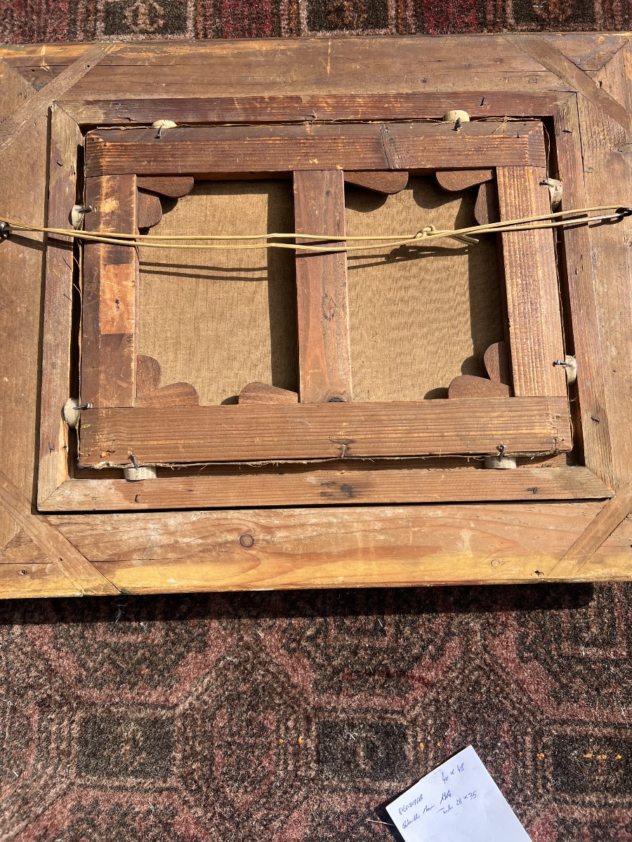 Oil Painting On Canvas By Paul Perboyre, Recognition In The Vosges Region-photo-4