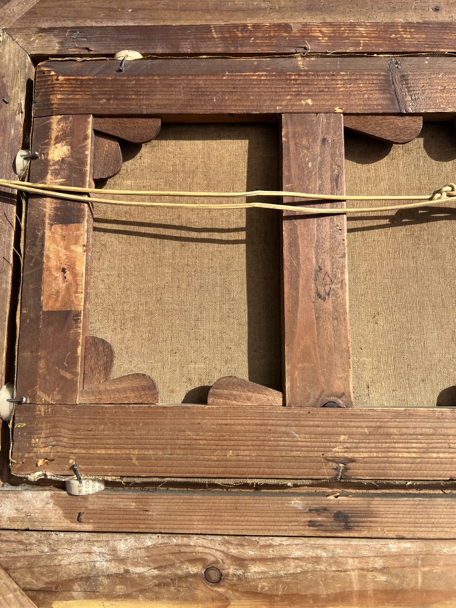 Oil Painting On Canvas By Paul Perboyre, Recognition In The Vosges Region-photo-5