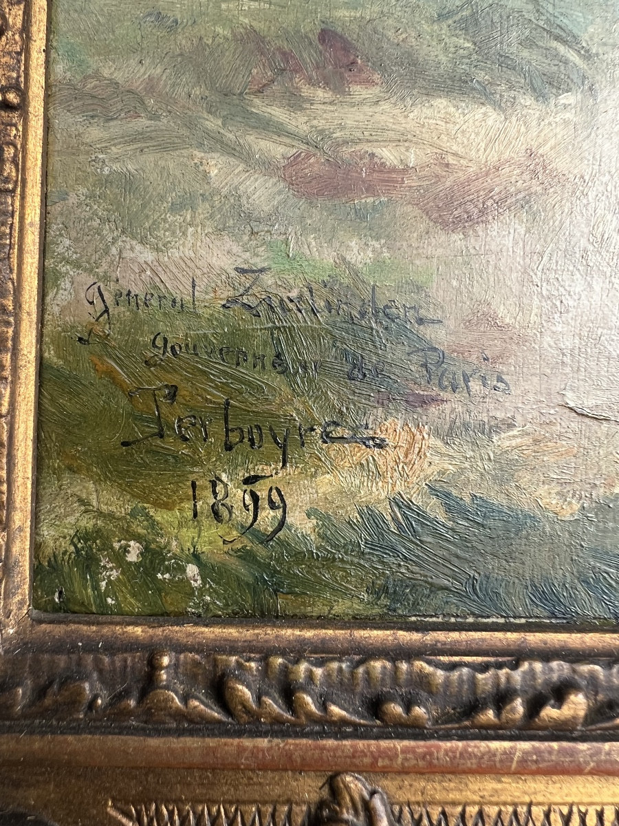 Painting By Paul Perboyre, General Zurlinden , Governor Of Paris 1899-photo-1
